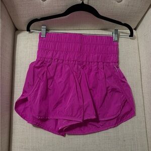 free people movement the way home shorts: purple/pink- size: Small